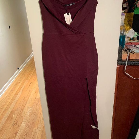 Off The Shoulder Wrap Maxi Dress - Picture 2 of 3